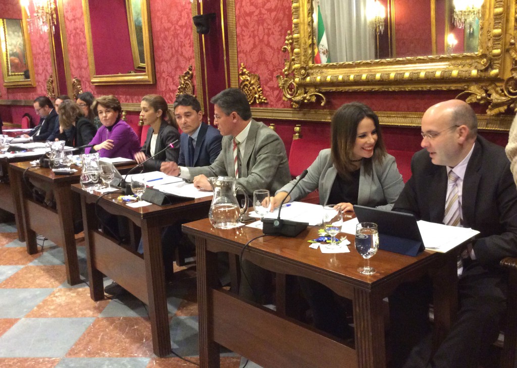 Manuel Olivares Luisa Salvador Lorena Rodríguez y Raúl Fernández en el pleno de hoy