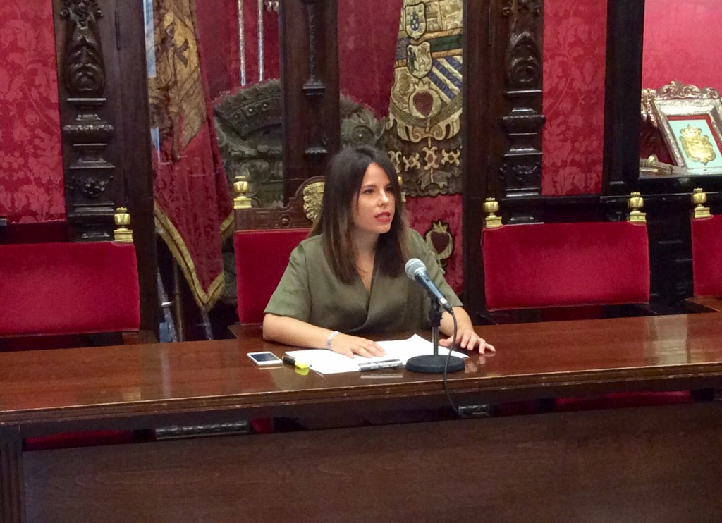 Lorena Rodríguez, en rueda de prensa