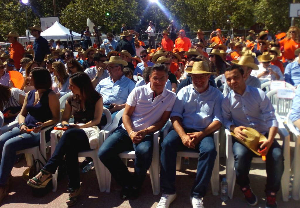 Luis Salvador en el acto central de campaña de Ciudadanos en Madrid
