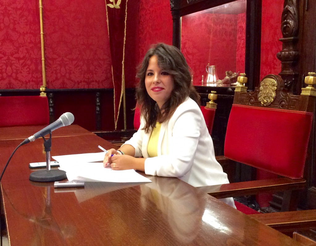 La concejal Lorena Rodríguez, en rueda de prensa
