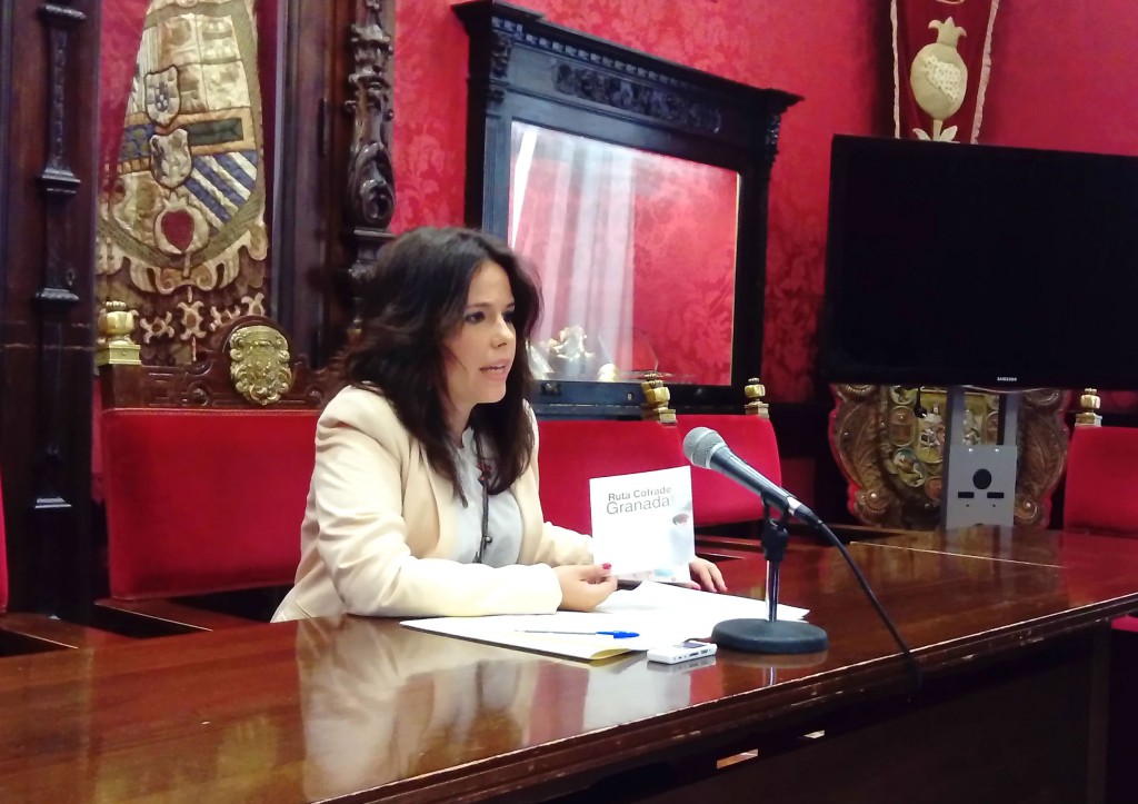 La concejal de Cs Lorena Rodríguez en rueda de prensa